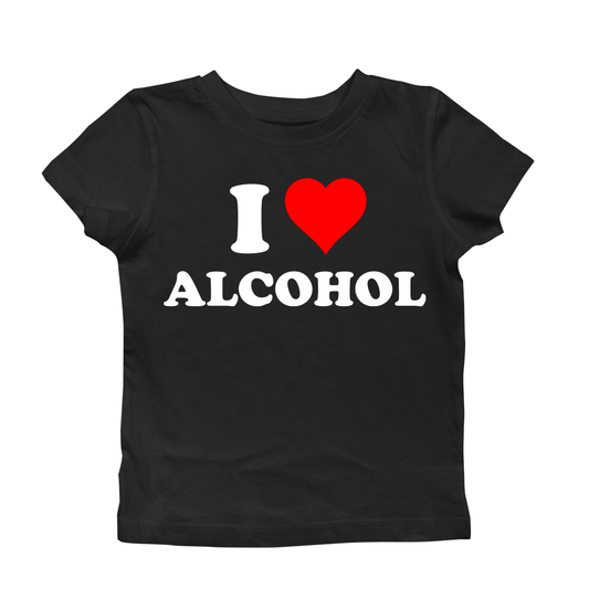 I LOVE ALCOHOL BABY TEE