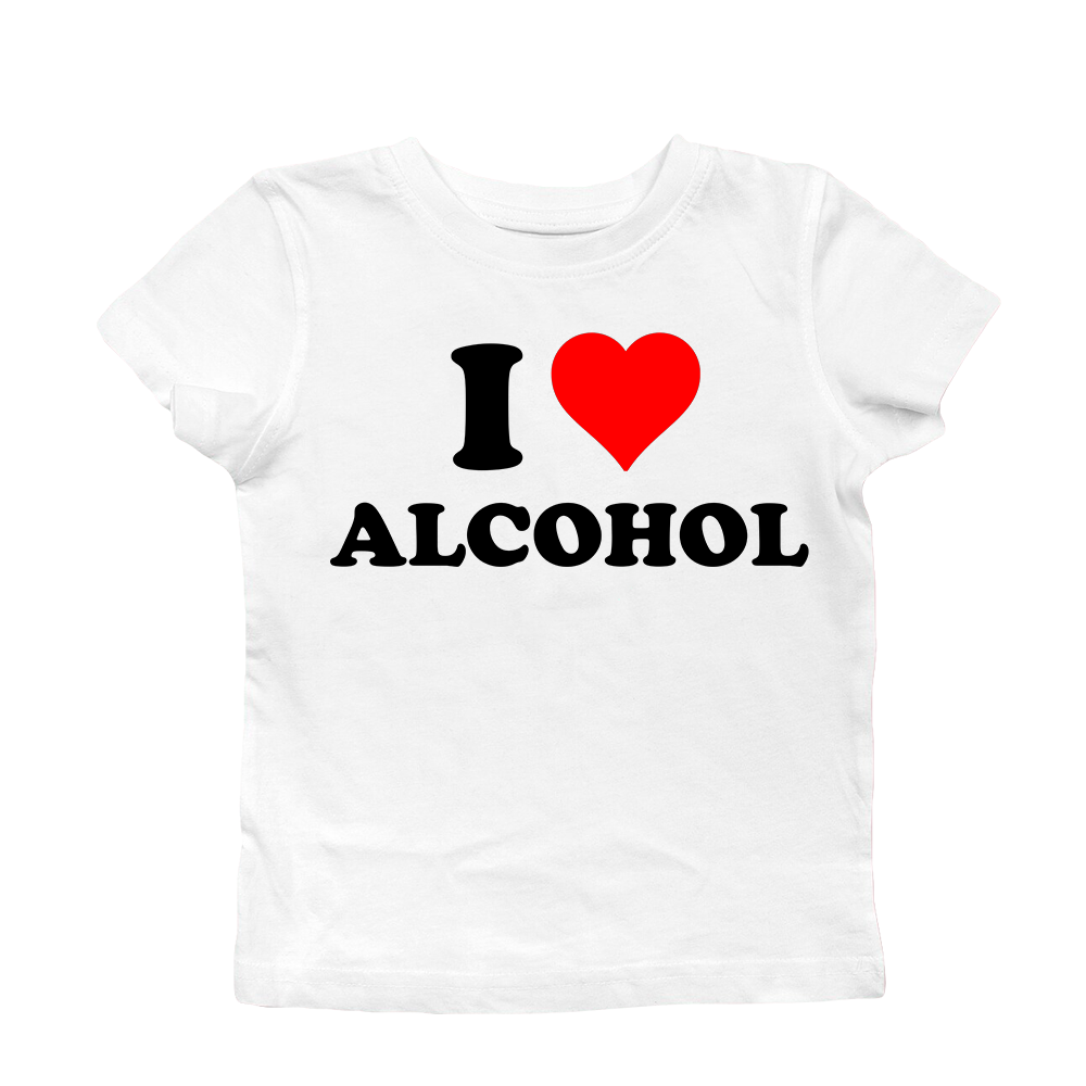 I LOVE ALCOHOL BABY TEE