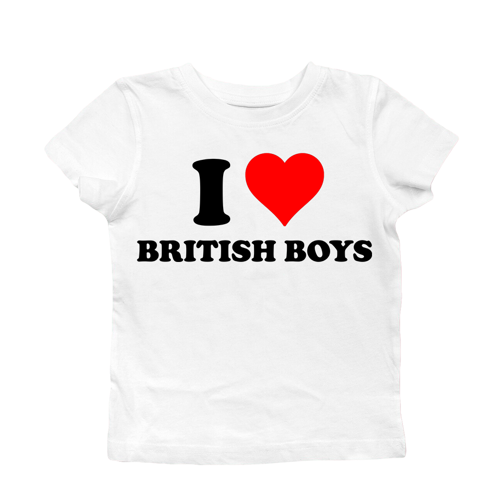 I LOVE BRITISH BOYS BABY TEE