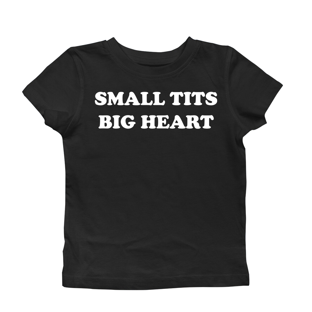 SMALL TITS BIG HEART BABY TEE